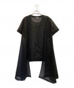 COMME des GARCONS HOMME PLUSコムデギャルソンオムプリュス）の古着「メッシュカットソー」｜ブラック