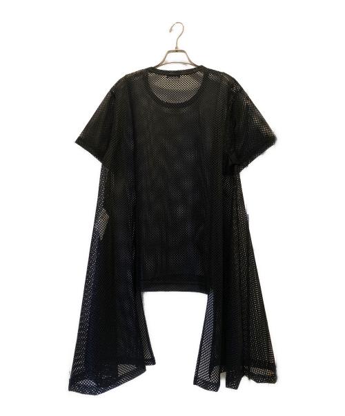 COMME des GARCONS HOMME PLUS（コムデギャルソンオムプリュス）COMME des GARCONS HOMME PLUS (コムデギャルソンオムプリュス) メッシュカットソー ブラック サイズ:Lの古着・服飾アイテム