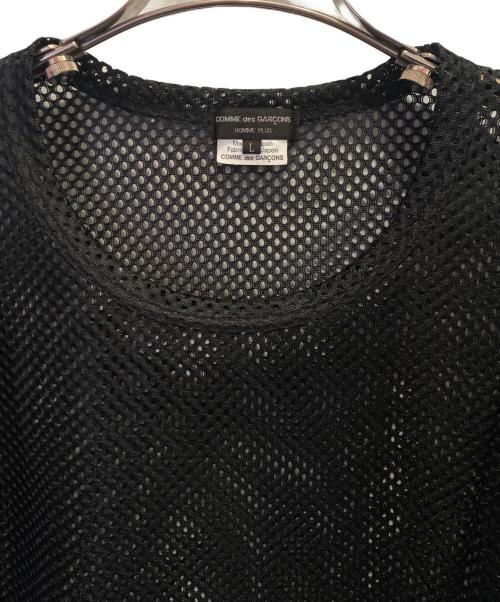 COMME des GARCONS HOMME PLUS（コムデギャルソンオムプリュス）COMME des GARCONS HOMME PLUS (コムデギャルソンオムプリュス) メッシュカットソー ブラック サイズ:Lの古着・服飾アイテム