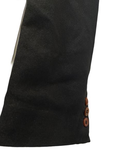 COMME des GARCONS HOMME PLUS（コムデギャルソンオムプリュス）COMME des GARCONS HOMME PLUS (コムデギャルソンオムプリュス) ダメージスリット テーラードジャケット ブラック サイズ:Lの古着・服飾アイテム