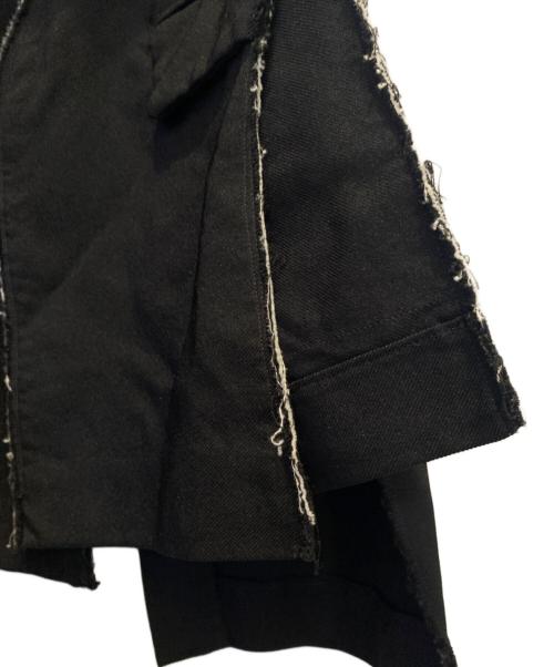 COMME des GARCONS HOMME PLUS（コムデギャルソンオムプリュス）COMME des GARCONS HOMME PLUS (コムデギャルソンオムプリュス) ダメージスリット テーラードジャケット ブラック サイズ:Lの古着・服飾アイテム