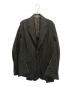 COMME des GARCONS HOMME PLUS（コムデギャルソンオムプリュス）の古着「ダメージスリット テーラードジャケット」｜ブラック