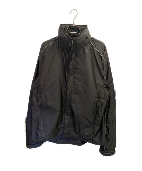 PRADA（プラダ）PRADA (プラダ) ラバーロゴナイロンジャケット ブラック サイズ:48の古着・服飾アイテム
