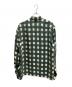 PRADA (プラダ) チェックシャツ グリーン×ホワイト サイズ:40：45000円