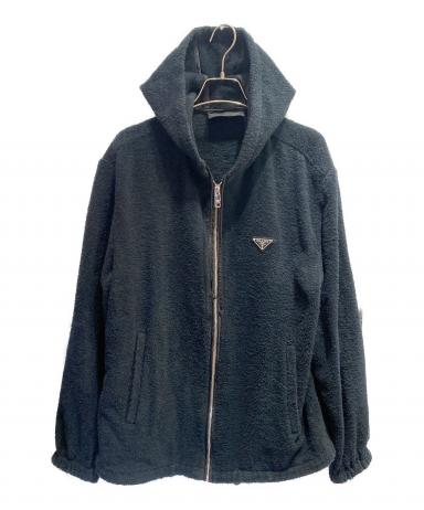 中古・古着通販】PRADA (プラダ) ジップアップパーカー ブラック 