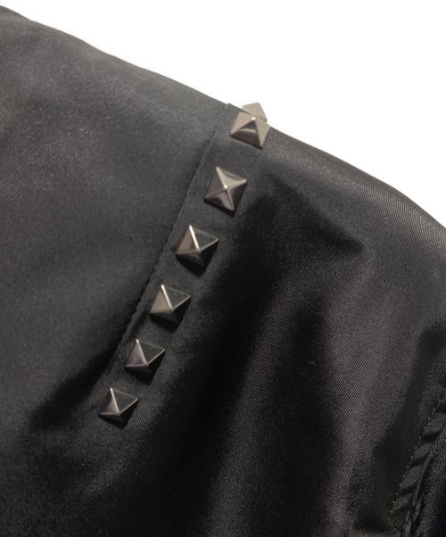 VALENTINO（ヴァレンティノ）VALENTINO (ヴァレンティノ) ロックスタッズ MA-1 ブラック サイズ:XLの古着・服飾アイテム