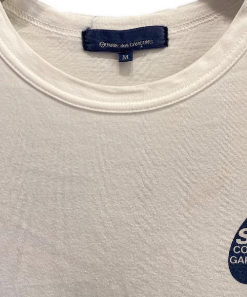 COMME des GARCONS（コムデギャルソン）COMME des GARCONS (コムデギャルソン) サークルロゴ カットソー ホワイト サイズ:Ｍの古着・服飾アイテム
