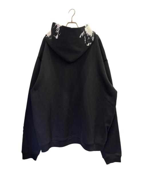 Maison Margiela（メゾンマルジェラ）Maison Margiela (メゾンマルジェラ) 20AW グラフィックカレンダーロゴプルオーバーフーディー ブラック×ホワイト サイズ:48の古着・服飾アイテム