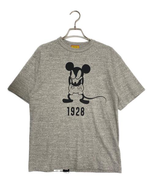 HUMAN MADE（ヒューマンメイド）HUMAN MADE (ヒューマンメイド) Disney (ディズニー) 半袖Tシャツ ライトグレー サイズ:Ｍの古着・服飾アイテム