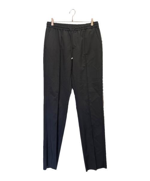 VALENTINO（ヴァレンティノ）VALENTINO (ヴァレンティノ) ドローコード センタープレス スラックス ブラック サイズ:50の古着・服飾アイテム