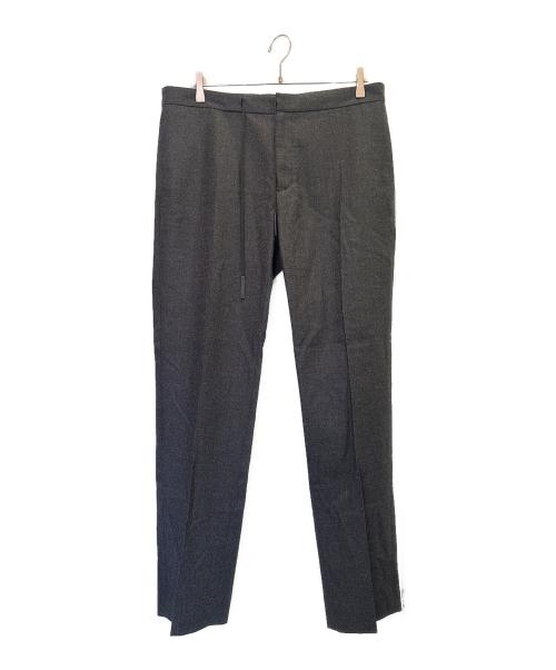 Maison Margiela（メゾンマルジェラ）Maison Margiela (メゾンマルジェラ) バージンウール トラウザー スラックス グレー サイズ:50の古着・服飾アイテム