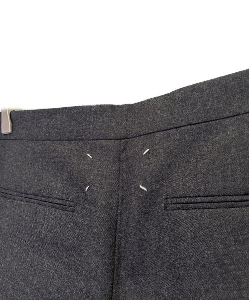 Maison Margiela（メゾンマルジェラ）Maison Margiela (メゾンマルジェラ) バージンウール トラウザー スラックス グレー サイズ:50の古着・服飾アイテム