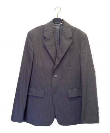 PRADAネイビーとホワイトのグラデーション テーラードジャケット 中古・古着通販】PRADA (プラダ) ストライプ テーラードジャケット