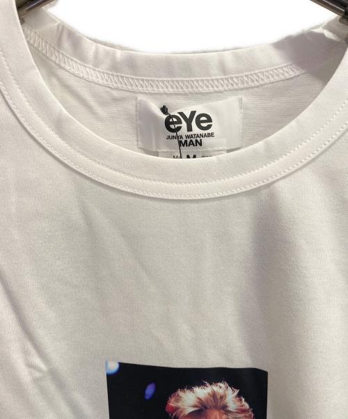 eYe COMME des GARCONS JUNYAWATANABE MAN（アイ コム デ ギャルソン ジュンヤ ワタナベ マン）eYe COMME des GARCONS JUNYAWATANABE MAN (アイ コム デ ギャルソン ジュンヤ ワタナベ マン) BerBerJin (ベンベルジン) David BowieプリントTシャツ ホワイト サイズ:Mの古着・服飾アイテム