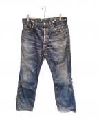 LEVI'S×JUNYA WATANABE MANリーバイス×ジュンヤワタナベマン）の古着「ナイロンチノクロスプリントデニムパンツ」｜インディゴ