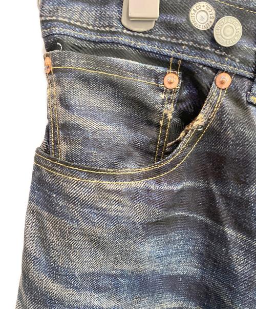 LEVI'S（リーバイス）LEVI'S (リーバイス) JUNYA WATANABE MAN (ジュンヤワタナベマン) ナイロンチノクロスプリントデニムパンツ インディゴ サイズ:Lの古着・服飾アイテム