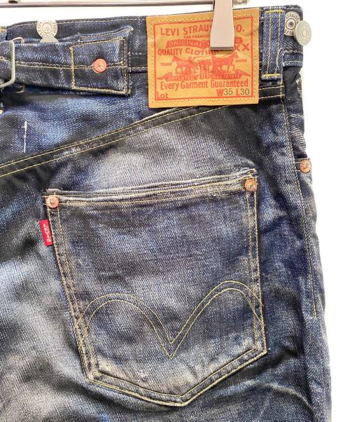 LEVI'S（リーバイス）LEVI'S (リーバイス) JUNYA WATANABE MAN (ジュンヤワタナベマン) ナイロンチノクロスプリントデニムパンツ インディゴ サイズ:Lの古着・服飾アイテム