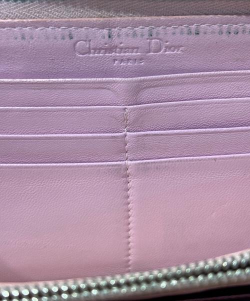 Christian Dior（クリスチャン ディオール）Christian Dior (クリスチャン ディオール) ラウンドファスナー財布 ピンクの古着・服飾アイテム