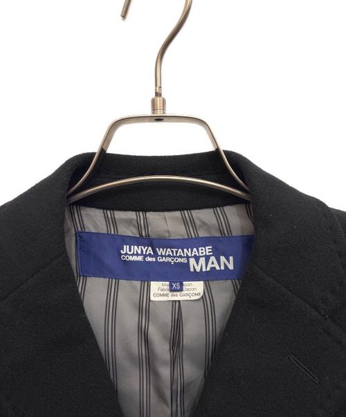 JUNYA WATANABE MAN（ジュンヤワタナベマン）JUNYA WATANABE MAN (ジュンヤワタナベマン) ウールコート ブラック サイズ:XSの古着・服飾アイテム