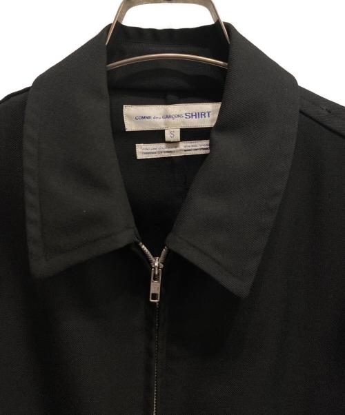 COMME des GARCONS SHIRT（コムデギャルソンシャツ）COMME des GARCONS SHIRT (コムデギャルソンシャツ) ジップジャケット ブラック サイズ:Ｓの古着・服飾アイテム