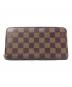 LOUIS VUITTON（ルイ ヴィトン）の古着「ジッピー・ウォレット ダミエ」｜ブラウン