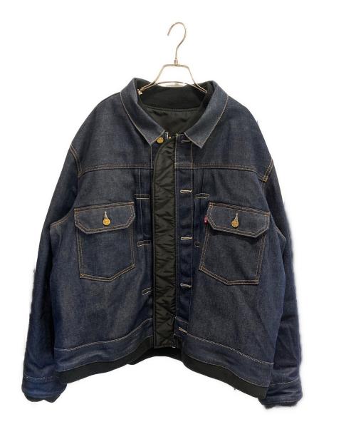 sacai（サカイ）sacai (サカイ) LEVI'S (リーバイス) Denim × Nylon Twill Reversible Blousonリバーシブルブルゾン インディゴ サイズ:4の古着・服飾アイテム