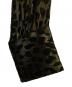 中古・古着 Saint Laurent Paris Black and metallic gold leopard print collared long-sleeve dress/レオパードシアー ロングスリーブ シャツワンピース サイズ:36：35000円