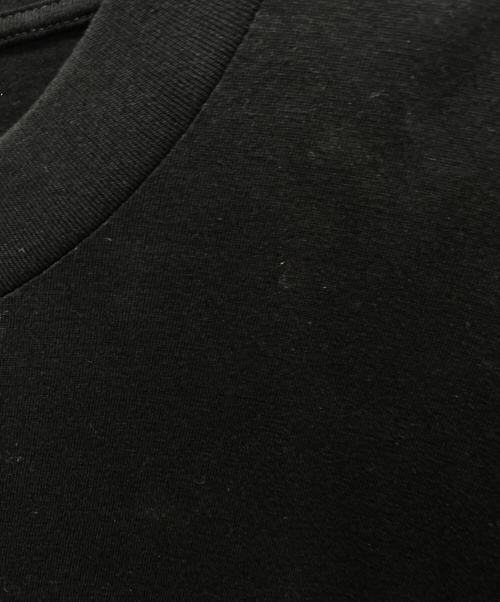 MM6 Maison Margiela（エムエムシックスメゾンマルジェラ）MM6 Maison Margiela (エムエムシックスメゾンマルジェラ) ロゴ ラベル ロングカットソー ブラック サイズ:Lの古着・服飾アイテム