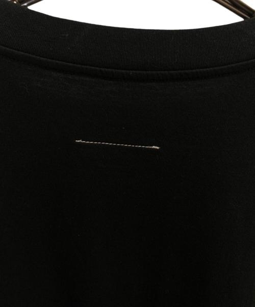 MM6 Maison Margiela（エムエムシックスメゾンマルジェラ）MM6 Maison Margiela (エムエムシックスメゾンマルジェラ) ロゴ ラベル ロングカットソー ブラック サイズ:Lの古着・服飾アイテム