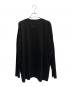 MM6 Maison Margiela (エムエムシックスメゾンマルジェラ) ロゴ ラベル ロングカットソー ブラック サイズ:L：15000円