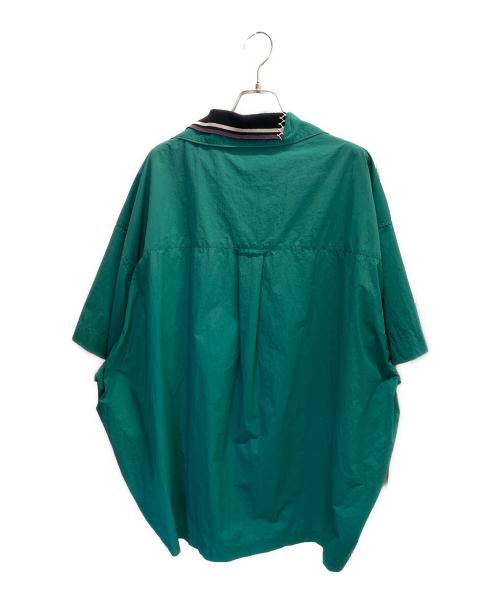 KOLOR（カラー）KOLOR (カラー) ナイロンタフタオープンカラーシャツ グリーン サイズ:2の古着・服飾アイテム