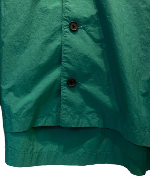 KOLOR（カラー）KOLOR (カラー) ナイロンタフタオープンカラーシャツ グリーン サイズ:2の古着・服飾アイテム