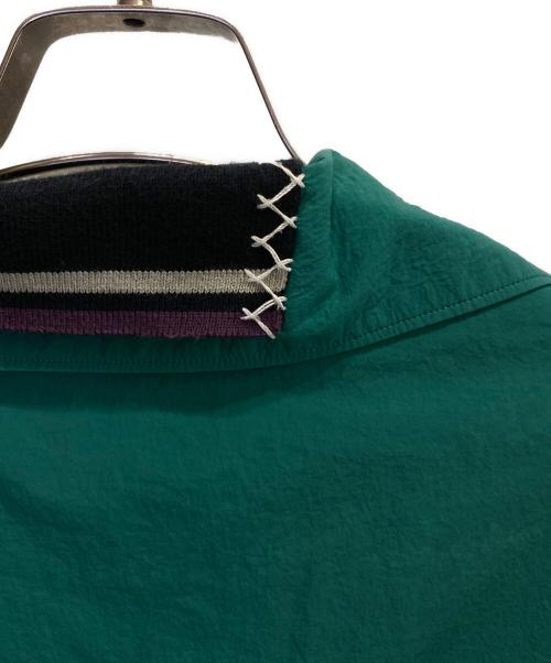 KOLOR（カラー）KOLOR (カラー) ナイロンタフタオープンカラーシャツ グリーン サイズ:2の古着・服飾アイテム