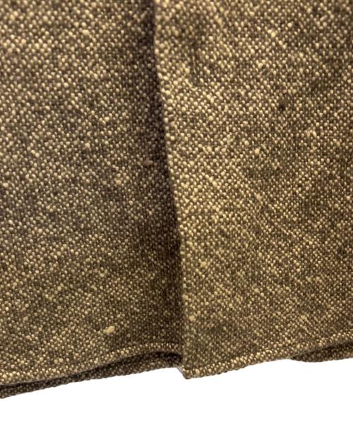AURALEE（オーラリー）AURALEE (オーラリー) HOMESPUN TWEED SHIRT BLOUSON/ホームスパンツイードシャツブルゾン カーキ サイズ:5の古着・服飾アイテム
