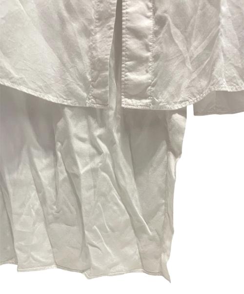 Yohji Yamamoto pour homme（ヨウジヤマモト プールオム）Yohji Yamamoto pour homme (ヨウジヤマモト プールオム) レーヨンロングシャツ ホワイト サイズ:1の古着・服飾アイテム