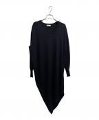 BALENCIAGAバレンシアガ）の古着「カシミヤ混ニットワンピース」｜ネイビー