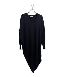 BALENCIAGA（バレンシアガ）の古着「カシミヤ混ニットワンピース」｜ネイビー