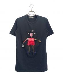 PRADA（プラダ）の古着「Prada Robot T-Shirt/ロボット プリント カットソー」｜ブラック