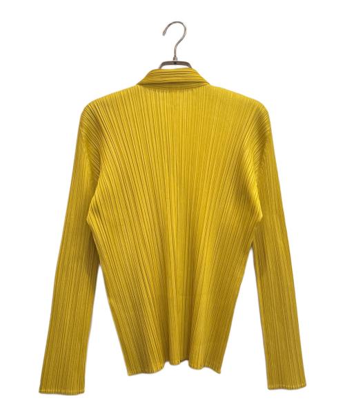 PLEATS PLEASE（プリーツプリーズ）PLEATS PLEASE (プリーツプリーズ) プリーツ ロングスリーブ シャツ イエロー サイズ:3の古着・服飾アイテム