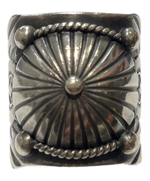 Navajo（ナバホ）NAVAJO (ナバホ) Delbert Gordon スタンプワークリング シルバー サイズ:20号の古着・服飾アイテム