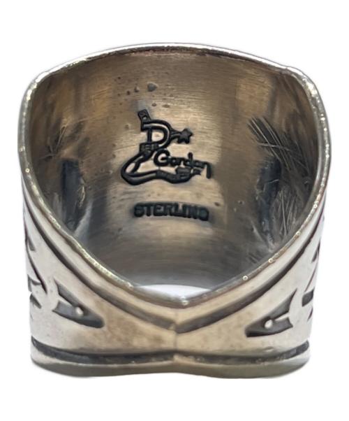 Navajo（ナバホ）NAVAJO (ナバホ) Delbert Gordon スタンプワークリング シルバー サイズ:20号の古着・服飾アイテム