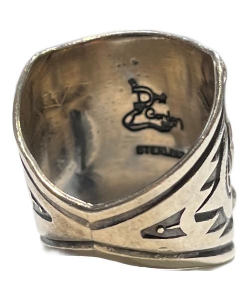 Navajo（ナバホ）NAVAJO (ナバホ) Delbert Gordon スタンプワークリング シルバー サイズ:20号の古着・服飾アイテム
