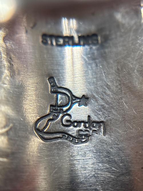 Navajo（ナバホ）NAVAJO (ナバホ) Delbert Gordon ( デルバート ゴードン )ターコイズリング シルバー サイズ:24号の古着・服飾アイテム