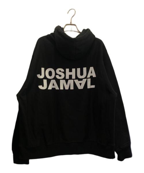 joshua jmal（ジョシュア・ジャマル）joshua jmal (ジョシュア・ジャマル) Champion (チャンピオン) プリントフーディー GF68 ブラック サイズ:Lの古着・服飾アイテム