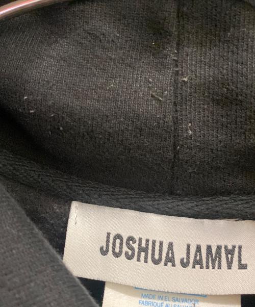 joshua jmal（ジョシュア・ジャマル）joshua jmal (ジョシュア・ジャマル) Champion (チャンピオン) プリントフーディー GF68 ブラック サイズ:Lの古着・服飾アイテム
