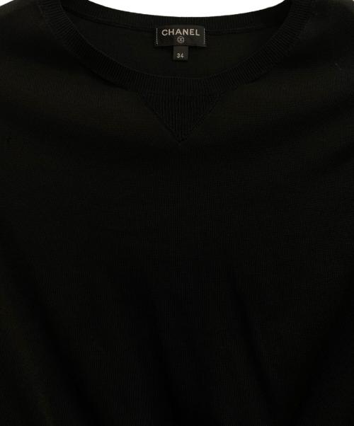 CHANEL（シャネル）CHANEL (シャネル) ココマークボタン ニット ブラック サイズ:34の古着・服飾アイテム