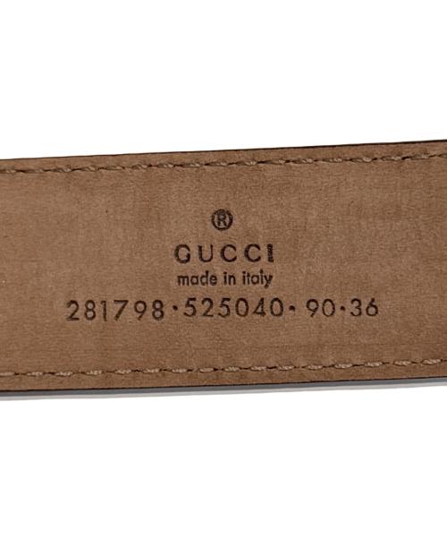 GUCCI（グッチ）GUCCI (グッチ) GGアナグラムベルト ブルー×シルバーの古着・服飾アイテム