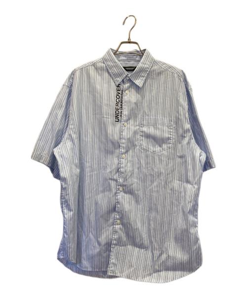 UNDERCOVER（アンダーカバー）UNDERCOVER (アンダーカバー) コットンストライプシャツ スカイブルー サイズ:3の古着・服飾アイテム