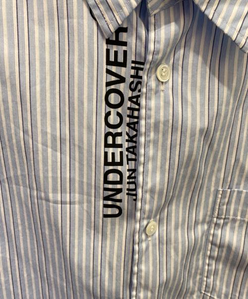 UNDERCOVER（アンダーカバー）UNDERCOVER (アンダーカバー) コットンストライプシャツ スカイブルー サイズ:3の古着・服飾アイテム