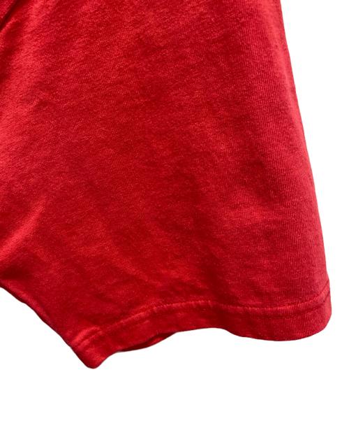 UNDERCOVER（アンダーカバー）UNDERCOVER (アンダーカバー) コットンユーズド加工Tシャツ レッド サイズ:2の古着・服飾アイテム